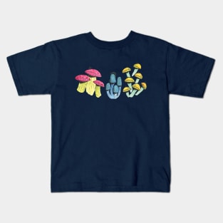 Mushrooms 2 :: Flowers and Fungi Kids T-Shirt